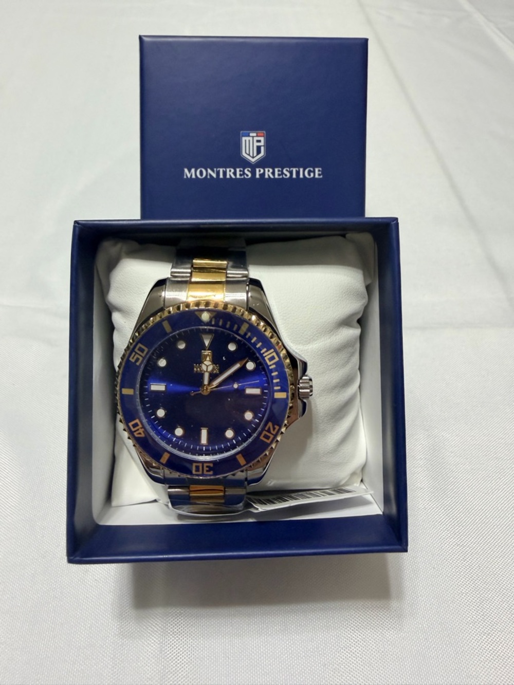Montres Prestige by Invicta. Gold and Silver 2 tone with blue dial men’s watch - Picture 2 of 7